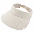 Visière de sport taille unique textile beige réglable