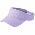 Visière de sport taille unique en tissu synthétique lilas ajustable respirante